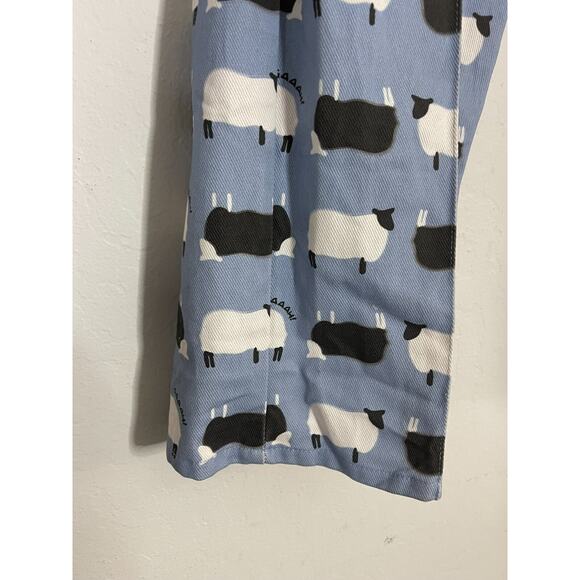 Lisa Says Gah 27 Jeans Robyn Counting Sheep High Rise Blue Slim Waist Slight Leg - Picture 7 of 11